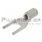 Fork Terminal 0.25 - 1.5mm | 4.0mm | Uninsulated