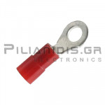 Ακροδέκτης Καλωδίου  0.25 - 1.5mm | Οπής Ø4.3mm | Κόκκινο
