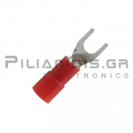 Fork Terminal 0.25 - 1.5mm  | 3.2mm | Red