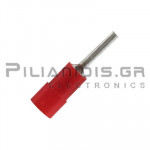 Pin Terminal  0.5 - 1.5mm | 10mm | Red