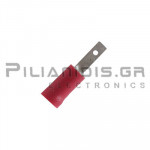 Push-on Terminal 0.25 - 1.5mm | Male 2.8 x 0.5mm | Red