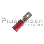 Push-on Terminal 0.25 - 1.5mm | Male 4.8 x 0.8mm | Red