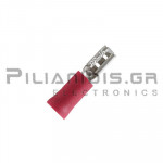 Push-on Terminal  0.25 - 1.5mm | Female 2.8 x 0.5mm | Red
