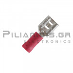 Push-on Terminal 0.25 - 1.5mm | Female  6.3 x 0.8mm | Red