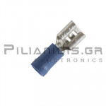 Push-on Terminal 0.25 - 1.5mm | Female 6.7 x 0.8mm | Blue