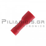 Push-on Terminal 0.25 - 1.5mm | Female  4.8 x 0.8mm | Insulated | Red