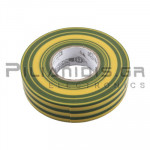 Ταινία Μονωτική PVC 19mm x 25m (Πάχος : 0.15mm) Κίτρινο/Πράσινη