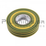 Insulating Tape PVC 19mm x 25m (Thickness : 0.15mm) Yellow/Green