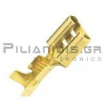 Push-on Terminal 0.5 - 1.0mm | Female 4.8mm x 0.8mm | Gold-plated