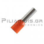 End-sleeve 4.0mm² | L:10mm | Insulated | Orange