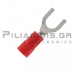 Fork Terminal 0.25 - 1.5mm | 5.0mm | Red