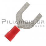Fork Terminal 0.25 - 1.5mm | 8.0mm | Red