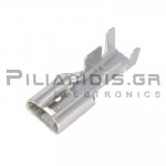 Push-On Terminal 2.5 - 4.0mm | Female 6.3 x 0.8mm | Uninsulated