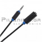 Cable 3.5mm Stereo Male - 3.5mm Stereo Female  1.8m