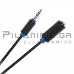 Καλώδιο 3.5mm Stereo Αρσενικό - 3.5mm Stereo Θηλυκό  3m