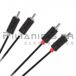 Cable 2xRCA Male - 2xRCA Male 1.8m