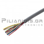 Flexible Cable LiYY 12x0.14mm (Ø5.6mm) PVC Grey