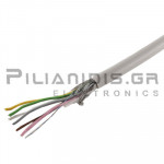 Flexible Cable LIY(C)Y ΤΡ  3x2x0.25mm (Ø7.1mm) Shielded PVC Grey