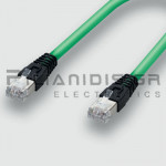 Cable Profinet RJ45 Male (Straight) to RJ45 Male (Straight) | 1.0m | Cat.5e | PUR