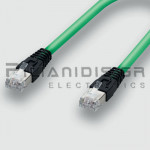 Cable Profinet RJ45 Male (Straight) to RJ45 Male (Straight) | 0.3m | Cat.5e | PVC