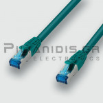 Patch Cord Cable S/FTP Cat6A RJ45 Male - RJ45 Male 1.0m Green