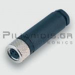 Connector M8 | 4pin | Female | Screw Terminal | IP67 | Straight
