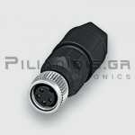 Connector M8 | 4pin | Female | Solder | IP67 | Straight