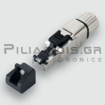 Industrial Connector RJ45 | 8P | Straight | Cat.6A | T568B | AWG27-24 | Profinet,SERCOS3,Ethercat,Ethernet
