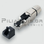 Βιομηχανικό Βύσμα RJ45 | 8P | Ίσιο | Cat.6A | T568B | AWG27-24 | Profinet,SERCOS3,Ethercat,Ethernet