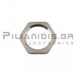 Nut, Brass nickel-plated, M20x1.5