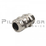 Cable Gland Brass Nickel-Plated | PG9 | Cable Ø5.5-10mm | IP68