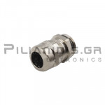 Cable Gland Brass Nickel-Plated | M16 | Cable Ø5.5-10mm | IP68