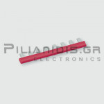 Insulated Jumper | LOCC-Box | 8Pin | DC 6A | 63x3.3x12mm (Pins: 8.2mm) | Red