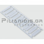 Labelling plates |  LOCC-Box | 5 x 5mm | White