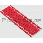 Labelling plates |  LOCC-Box | 5 x 5mm | Red