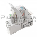 Relay 115VDC | 7A/250VAC-dc | DPDT |  with Base & Overload Diode