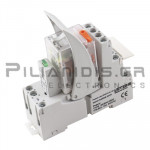 Relay 12VAC | 7A/250VAC-dc | DPDT |  with Base & Overload Diode