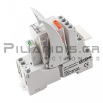 Relay 24VAC | 7A/250VAC-dc | DPDT |  with Base & Overload Diode
