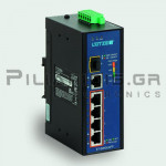 Industrial Ethernet Switch | Unmanaged | 1GBit | 4-RJ45 PoE, 1-RJ45, 1-SFP | -40 to +75℃C