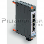 Industrial Ethernet Switch | Unmanaged | 100MBit | 4-RJ45 | Vn: 24V AC/DC | -25 to +75℃C