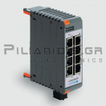 Industrial Ethernet Switch | Unmanaged | 100MBit | 8-RJ45 | Vn: 24V AC/DC | -25 to +75℃C