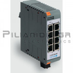 Βιομηχανικό Ethernet Switch | Unmanaged | 100MBit | 8-RJ45 | Vn: 24V AC/DC | -25 to +75℃C