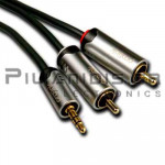 Cable 3.5mm STEREO Male - 2xRCA Male 3.0m