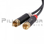 Cable 2xRCA Male - 2xRCA Male 1.5m