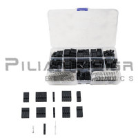 Set DUPONT connectors | 1pin, 2pins, 3pins, 4pins, 5pins, 2x2, 2x3, 2x4, 2x5, 2x6pins, | 620 τεμάχια