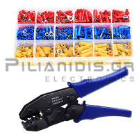 Insulated Crimp Tool (0.5 - 6mm) with Rachet +  Terminal Set (700 Pieces)