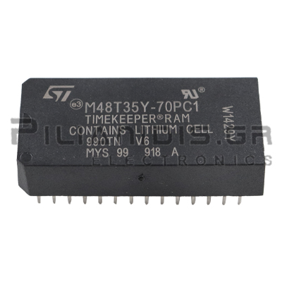 Puce SRAM Timekeeper M48T58Y-70PC1 DIP-28 - Neuf, Pour Mémoire Temps Réel