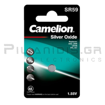 396 Camelion Silberoxid-Knopfzelle SR59 G2 196 5er LR726 SR726 SR59W 