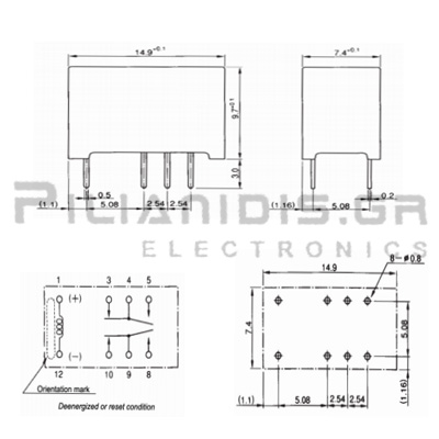 Relè 220v 10 PCS A5W-K A5W RELAIS TAKAMISAWA RELAY 2X 5V DIP-10 UM AUDIO SIGNAL Componenti Elettronici Relè Piccoli